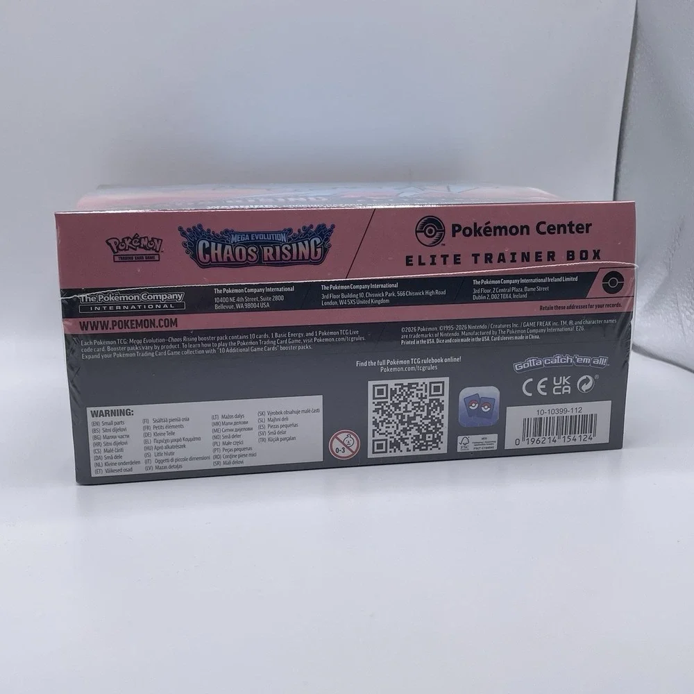 Pokemon TCG Chaos Rising Pokemon Center ETB Elite Trainer Box SEALED